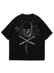 Xtreme Wake Relaxed Fit Tee- Black- Skull and Snake