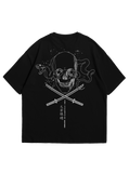 Xtreme Wake Relaxed Fit Tee- Black- Skull and Snake