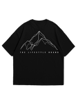 Xtreme Wake Relaxed Fit Tee- Black- Mountain Range