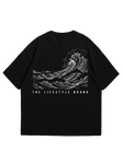 Xtreme Wake Relaxed Fit Tee- Black- Ocean