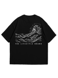 Xtreme Wake Relaxed Fit Tee- Black- Ocean