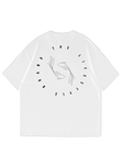 Xtreme Wake Relaxed Fit Tee- White- Koi Fish