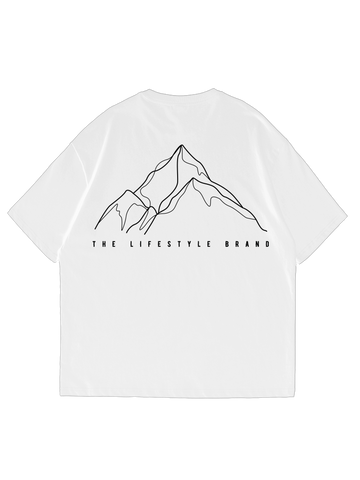 Xtreme Wake Relaxed Fit Tee- White - Mountain Range